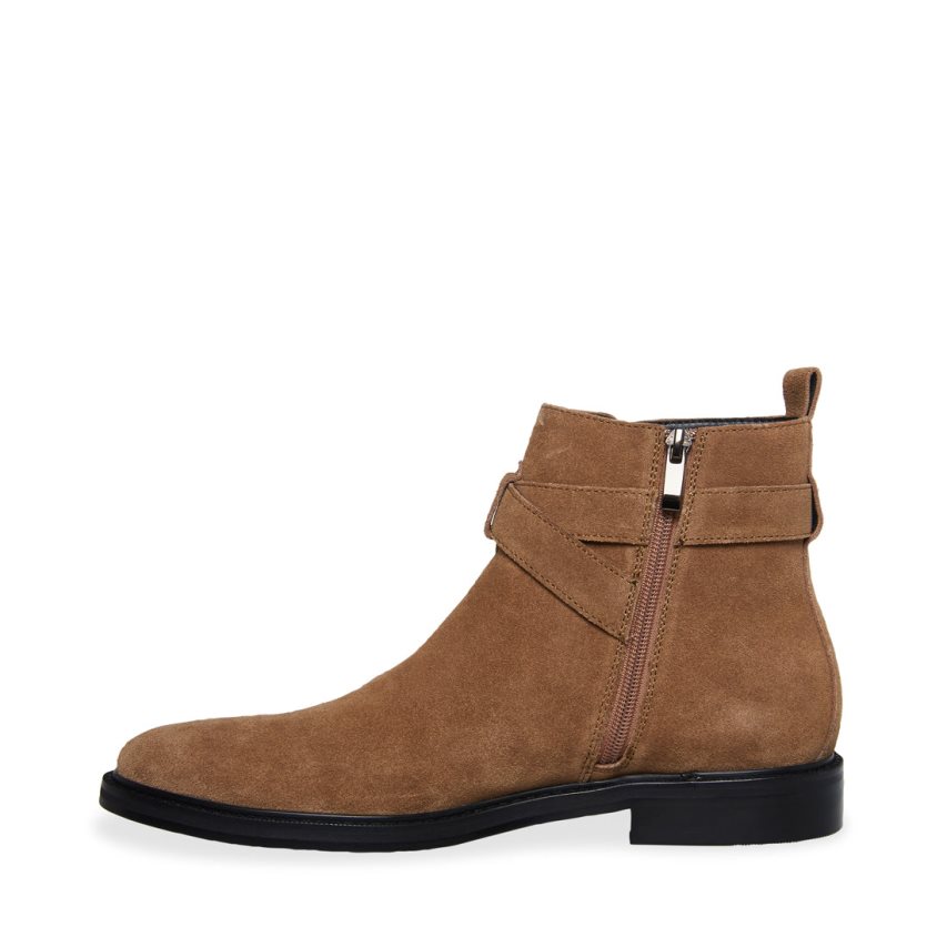 Botines Steve Madden Matthew Gamuza Hombre Marrones | ES YR084E